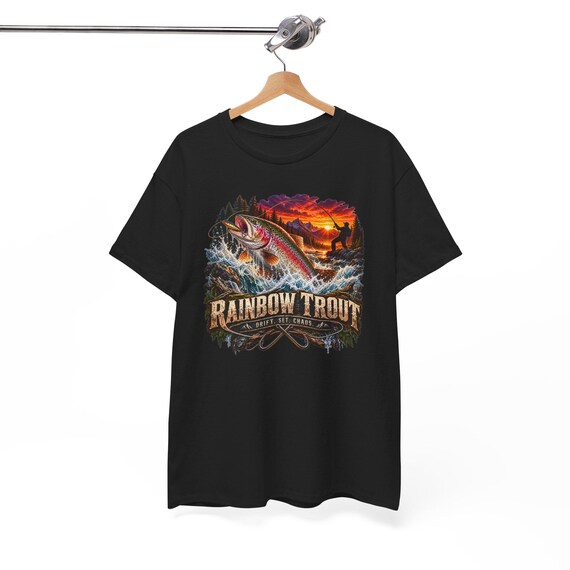Rainbow Trout Drift Set Chaos Tee river trout fishing shirt additional view 4