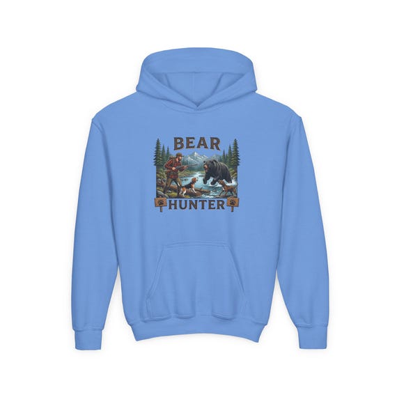 Youth Bear Hunter Hoodie, Kids Hunting Sweatshirt additional view 10