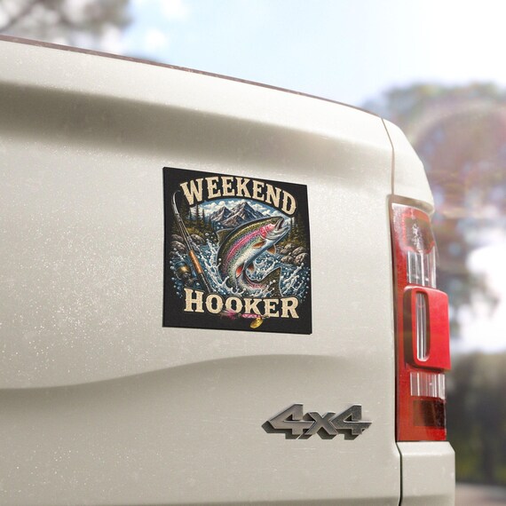 Fishing Magnet, Trout Fish Car Magnet, Fishing Gift for Dad additional view 2