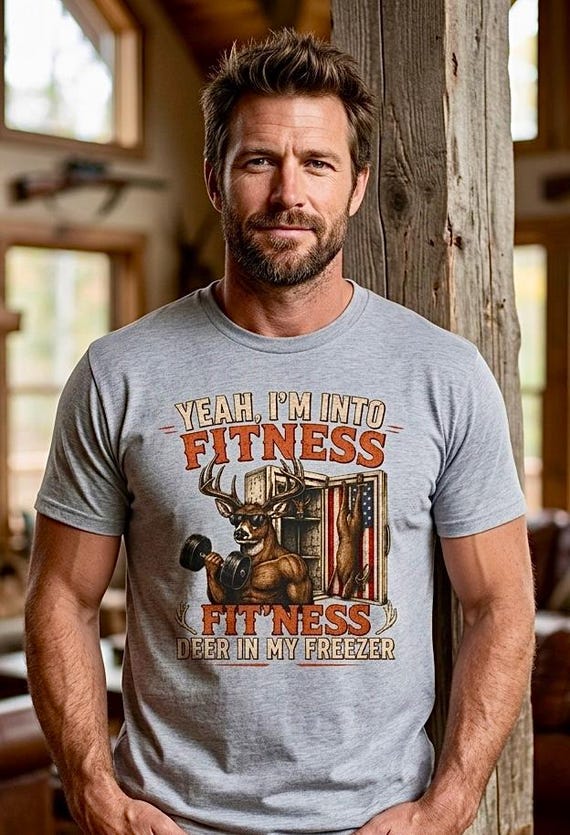 Whitetail Fitness Deer In My Freezer Shirt, Funny Deer Hunting Tee additional view 5