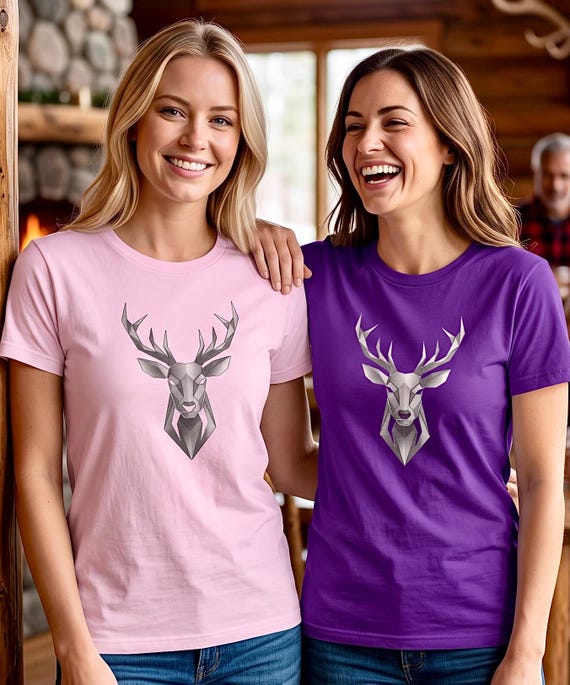 Geometric Whitetail Buck Tee additional view 9