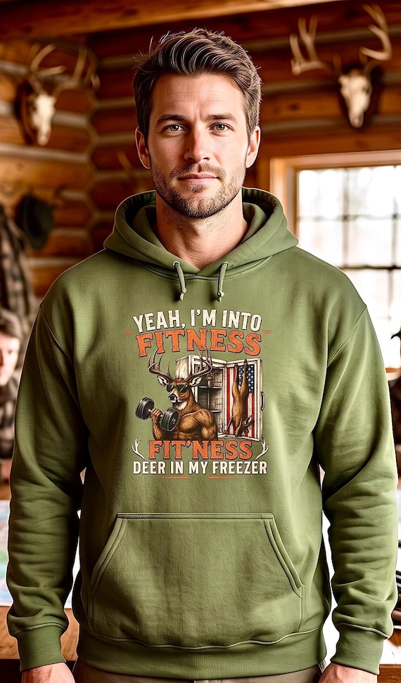 Funny Hunting Hoodie, Deer In My Freezer Sweatshirt additional view 3