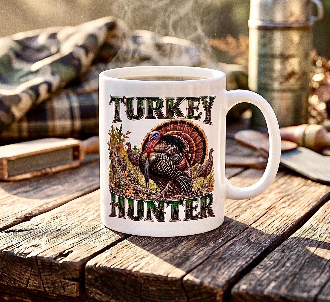 Turkey Hunter Mug Spring Gobbler Thunder Chicken Longbeard product photo