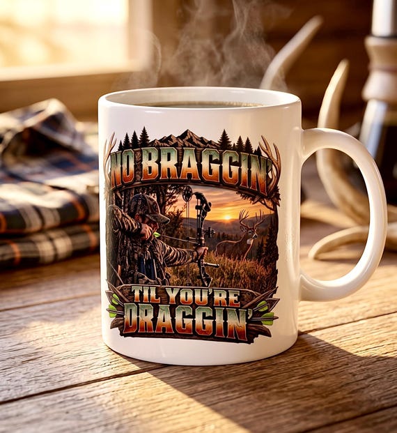 No Braggin Til Youre Draggin Mug product photo
