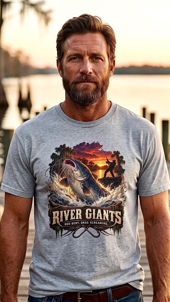 River Giants Catfishing Tee catfish hunter additional view 8