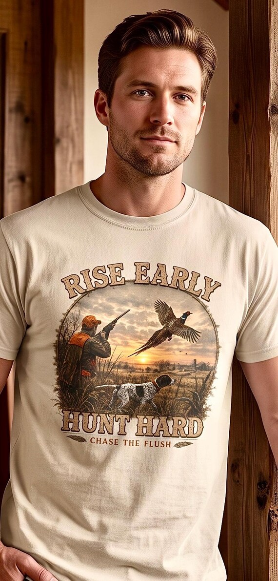 Pheasant Hunting Shirt for Men, Upland Bird Hunter Gift additional view 7