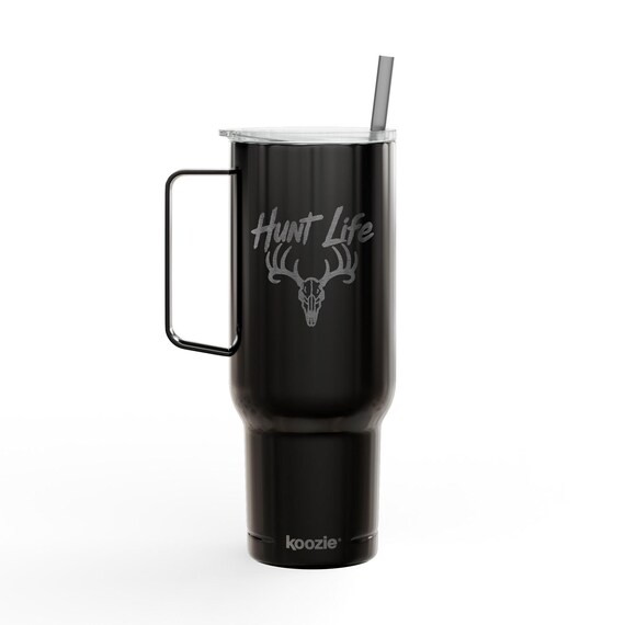 Whitetail Hunt Life Engraved Insulated Tumbler, 40oz Travel Mug additional view 7