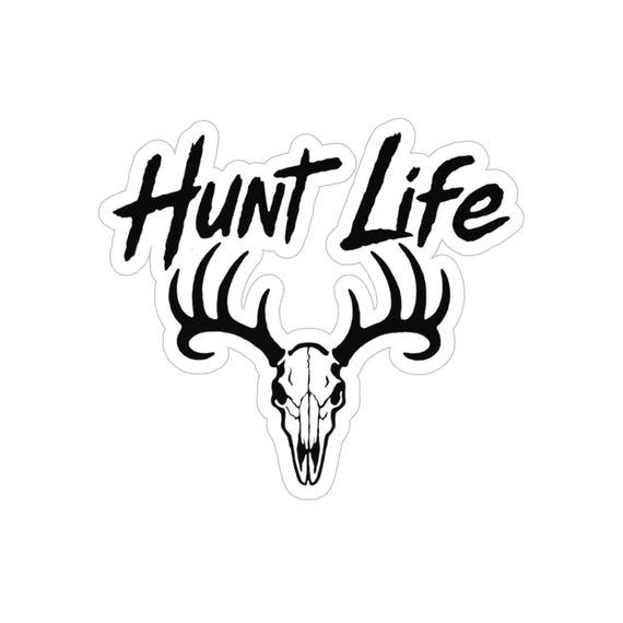 Hunt Life Vinyl Sticker, Die-Cut Outdoor Decal, Adventure Gear Decor additional view 2