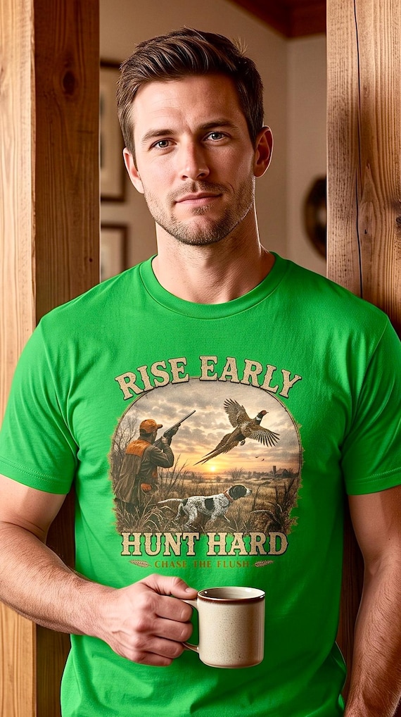 Pheasant Hunting Shirt for Men, Upland Bird Hunter Gift additional view 10