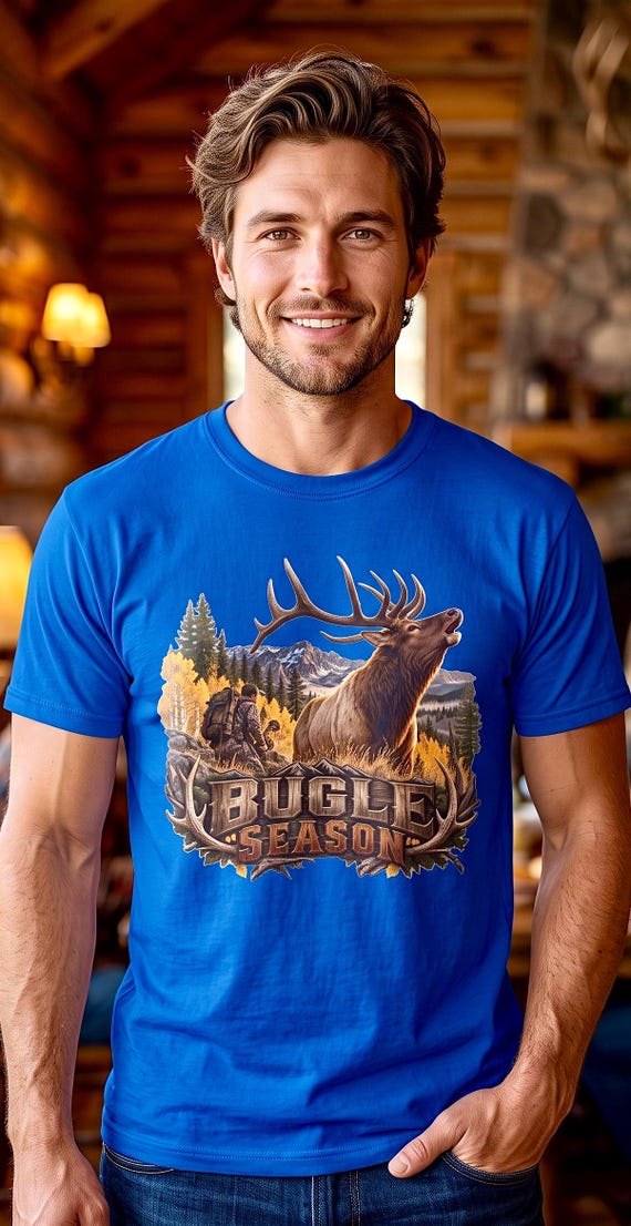 Bugle Season Elk Hunter Shirt Rocky Mountain bull elk additional view 9