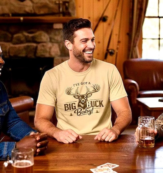 I've Got A Big Buck Baby T-Shirt, Funny Deer Hunting Graphic Tee additional view 5