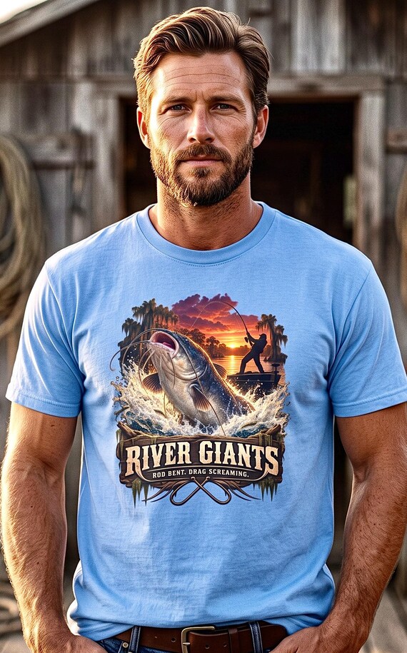 River Giants Catfishing Tee catfish hunter additional view 4