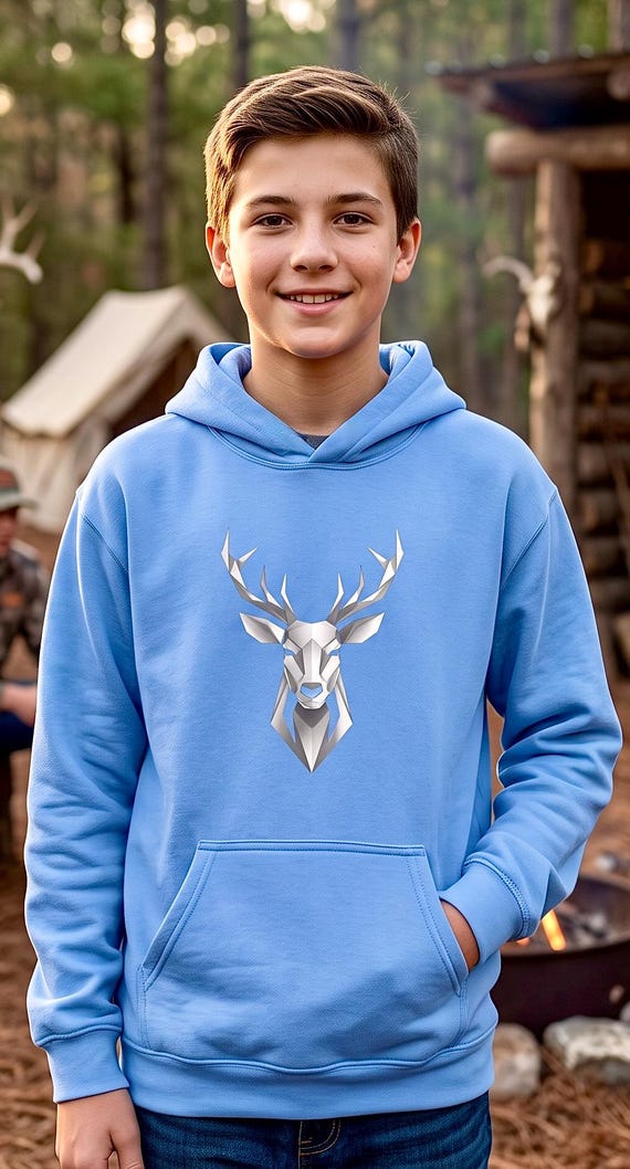 Whitetail Deer Youth Hoodie additional view 2