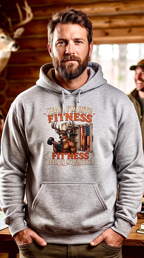 Funny Hunting Hoodie, Deer In My Freezer Sweatshirt additional view 5