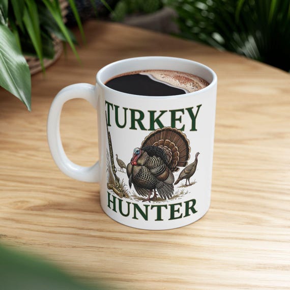 Turkey Hunter Mug, Wild Turkey Hunting Coffee Cup additional view 8