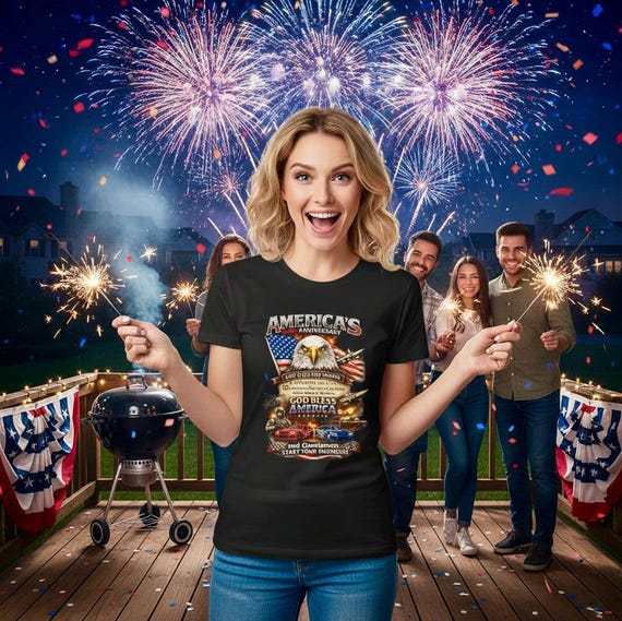 Bald Eagle Patriotic 250th TShirt, American Flag Graphic Tee additional view 4