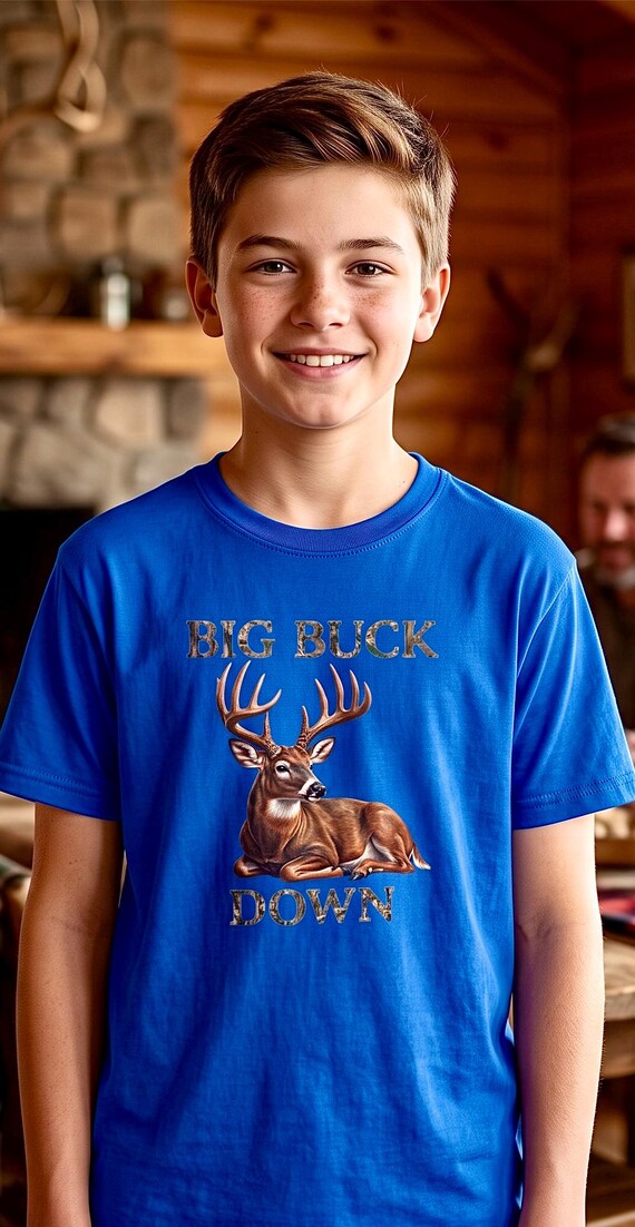 Big Buck Down Youth Shirt additional view 6