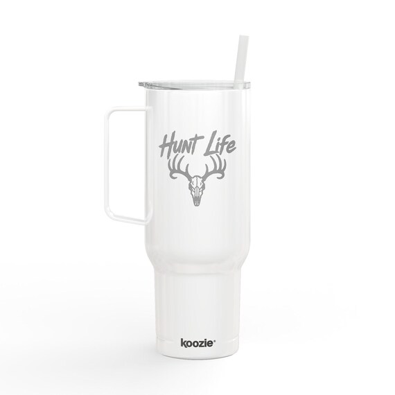 Whitetail Hunt Life Engraved Insulated Tumbler, 40oz Travel Mug additional view 6
