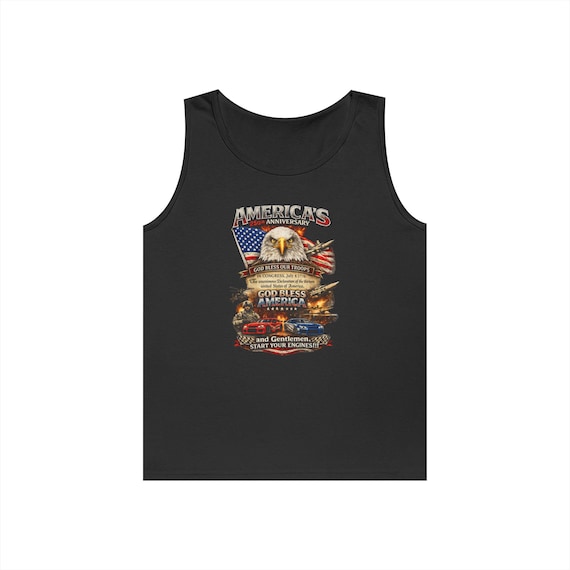America 250th Anniversary Eagle Tank Top, Patriotic God Bless America Shirt additional view 10