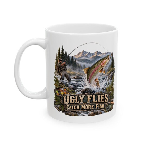 Ugly Flies Catch More Fish Mug additional view 5