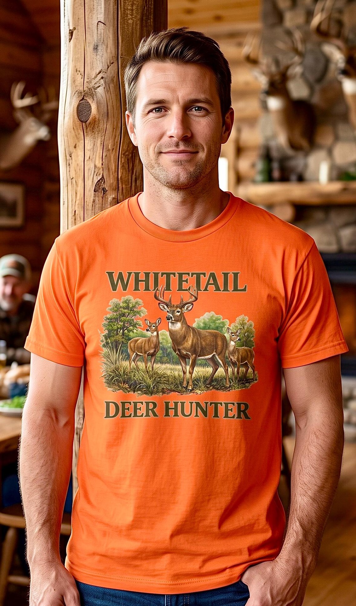 Whitetail Deer Hunter Shirt, Buck Hunting Graphic Tee product photo