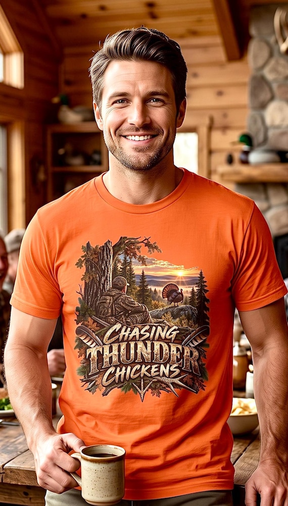 Chasing Thunder Chickens Turkey Hunter Shirt product photo