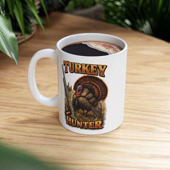 Vintage Wild Turkey Hunter Mug, Wild Turkey Shotgun Coffee Cup additional view 5