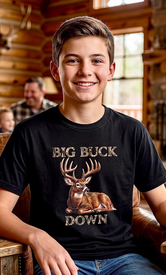 Big Buck Down Youth Shirt additional view 2