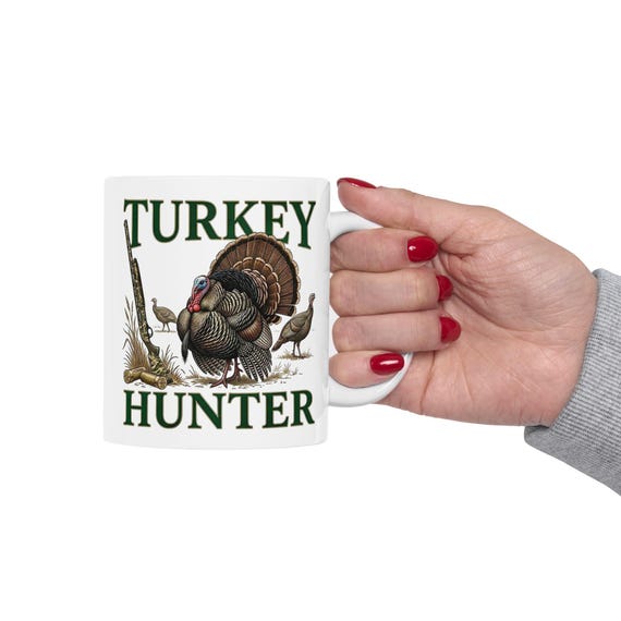 Turkey Hunter Mug, Wild Turkey Hunting Coffee Cup additional view 3