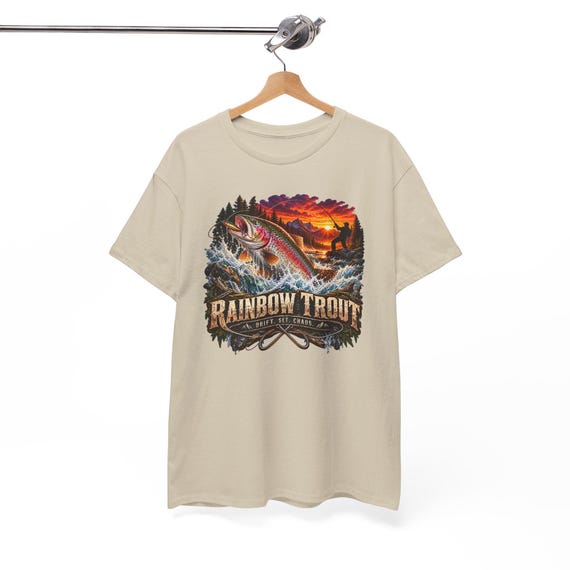 Rainbow Trout Drift Set Chaos Tee river trout fishing shirt additional view 10