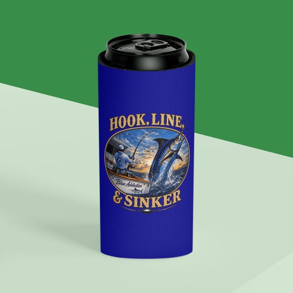 Fishing koozie, Marlin Deep Sea Fishing Koozie additional view 10