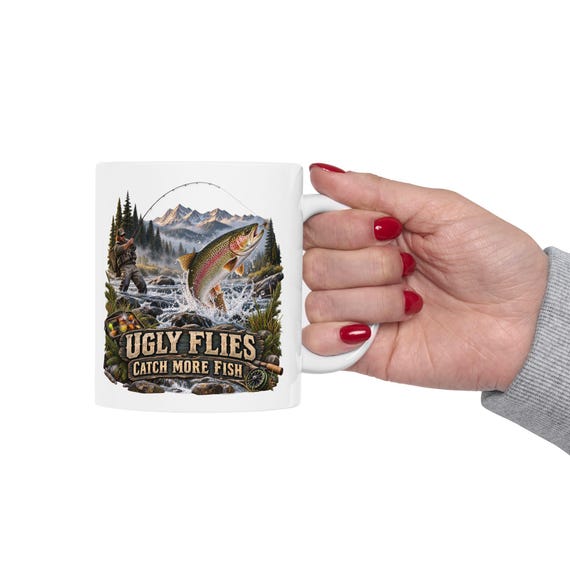 Ugly Flies Catch More Fish Mug additional view 9