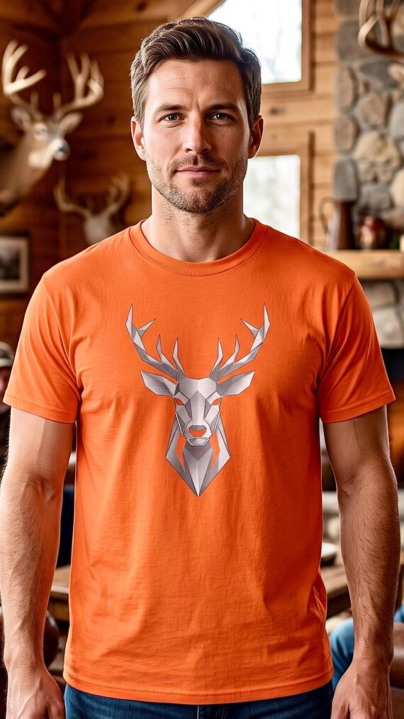 Geometric Whitetail Buck Tee additional view 7