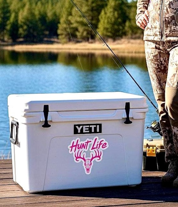 Hunt Life Vinyl Decal, Water-Resistant Hunting Sticker, Outdoor Gear Decor additional view 2