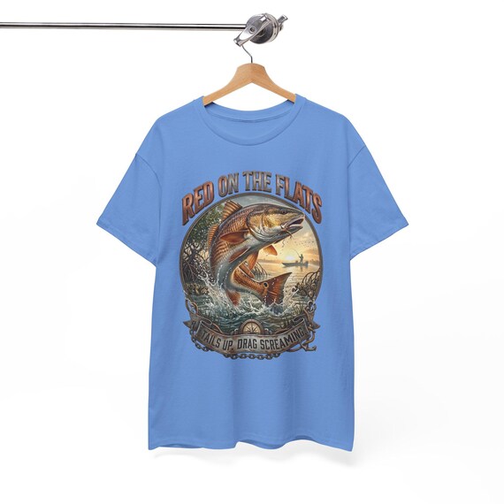 Red On The Flats Redfish Fishing Tee inshore saltwater angler shirt additional view 10