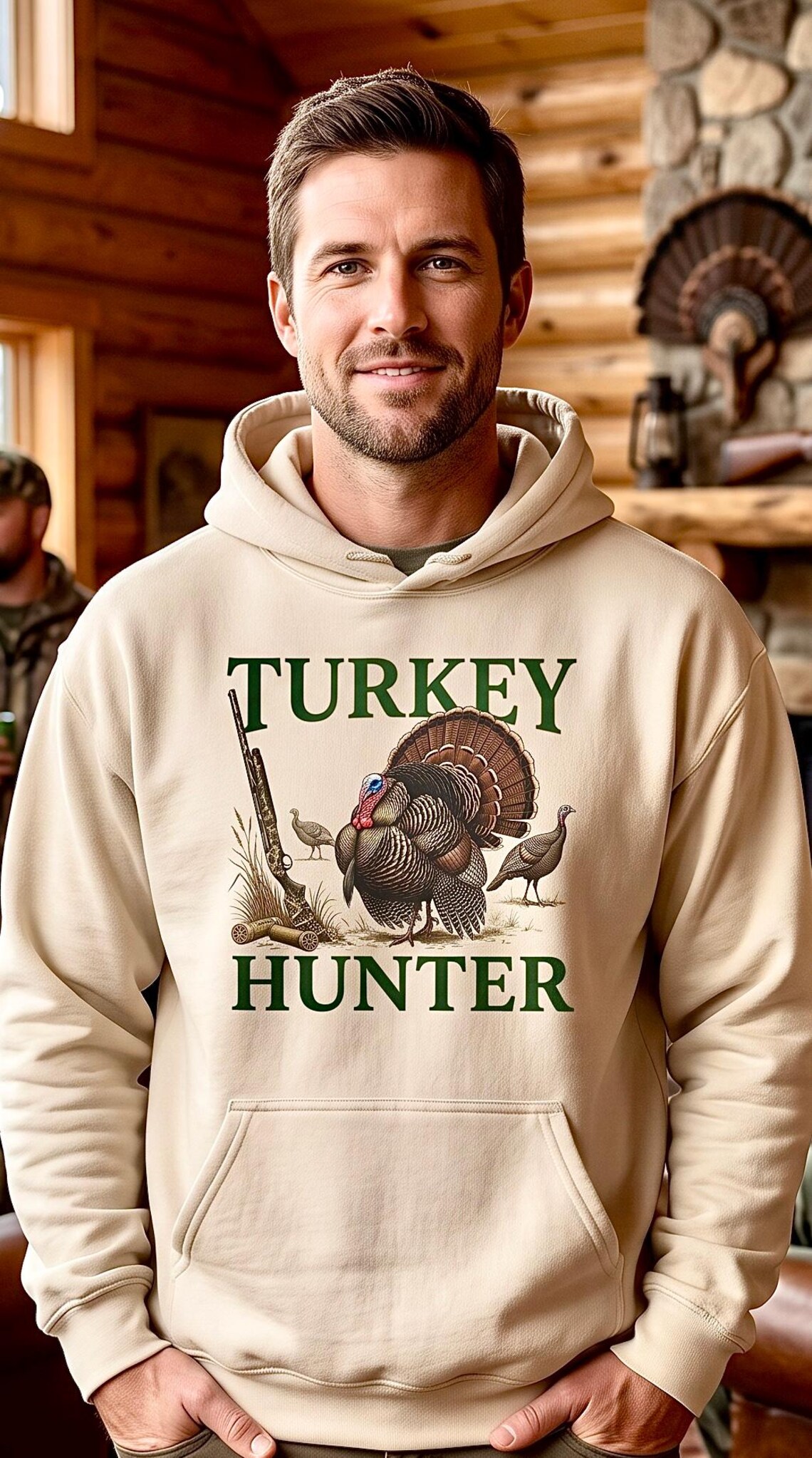 Turkey Hunter Hoodie, Wild Turkey Hunting Sweatshirt product photo