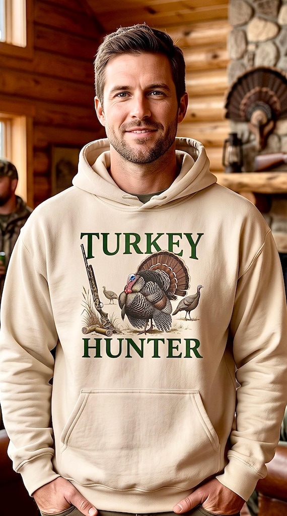 Turkey Hunter Hoodie, Wild Turkey Hunting Sweatshirt product photo