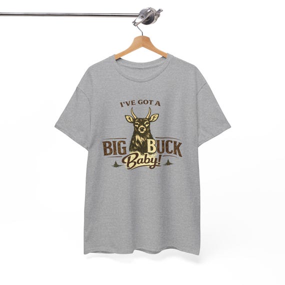 Funny Big Buck Baby Deer Hunting T-Shirt, Whitetail Graphic Tee additional view 10