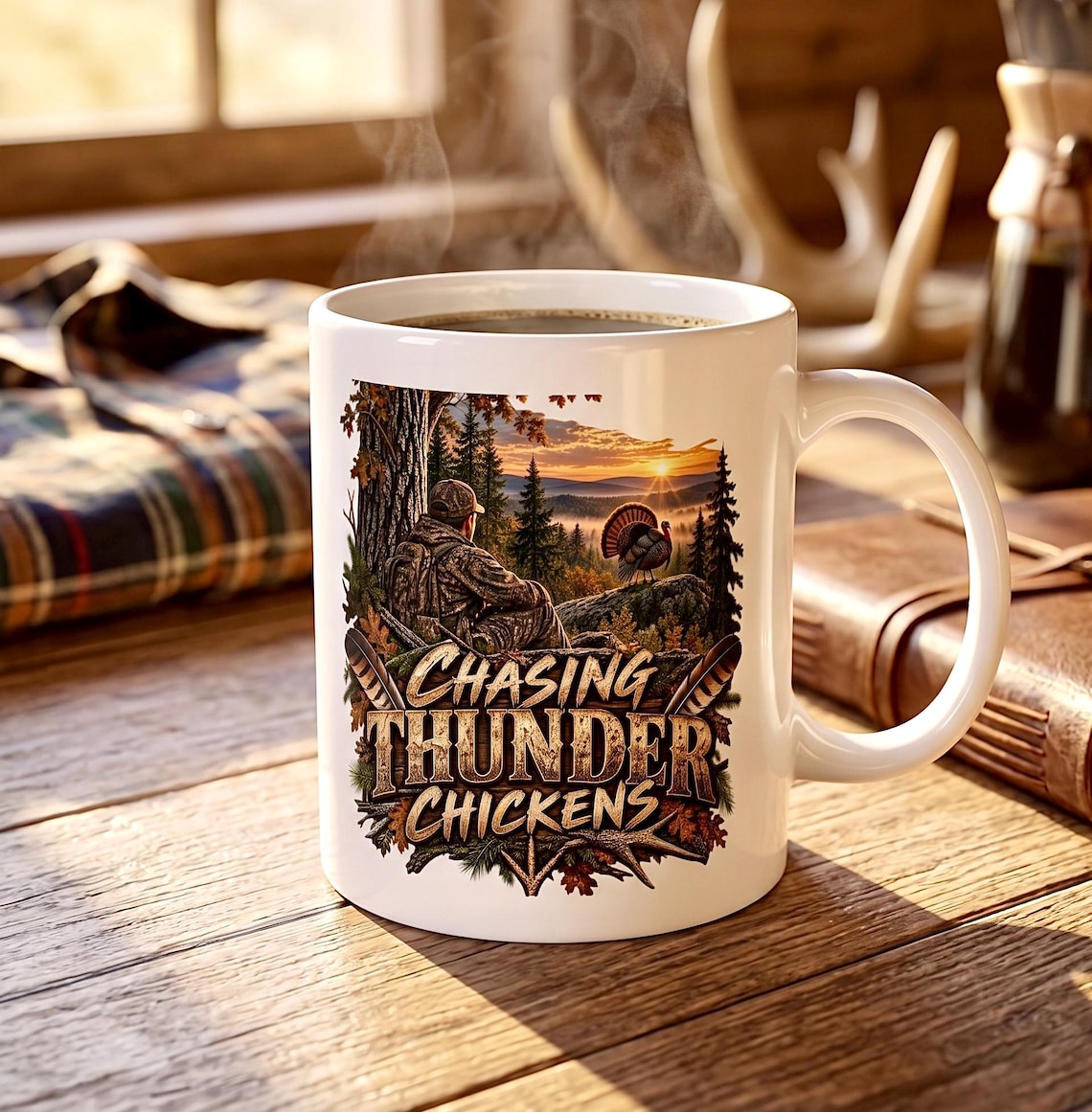 Chasing Thunder Chickens Mug product photo