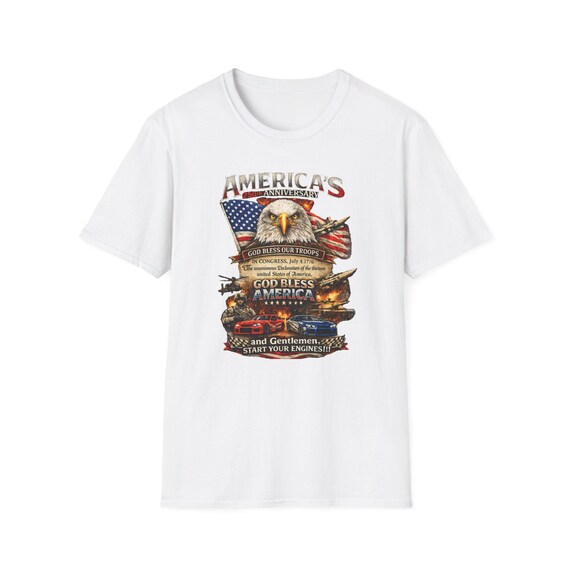 Bald Eagle Patriotic 250th TShirt, American Flag Graphic Tee additional view 5