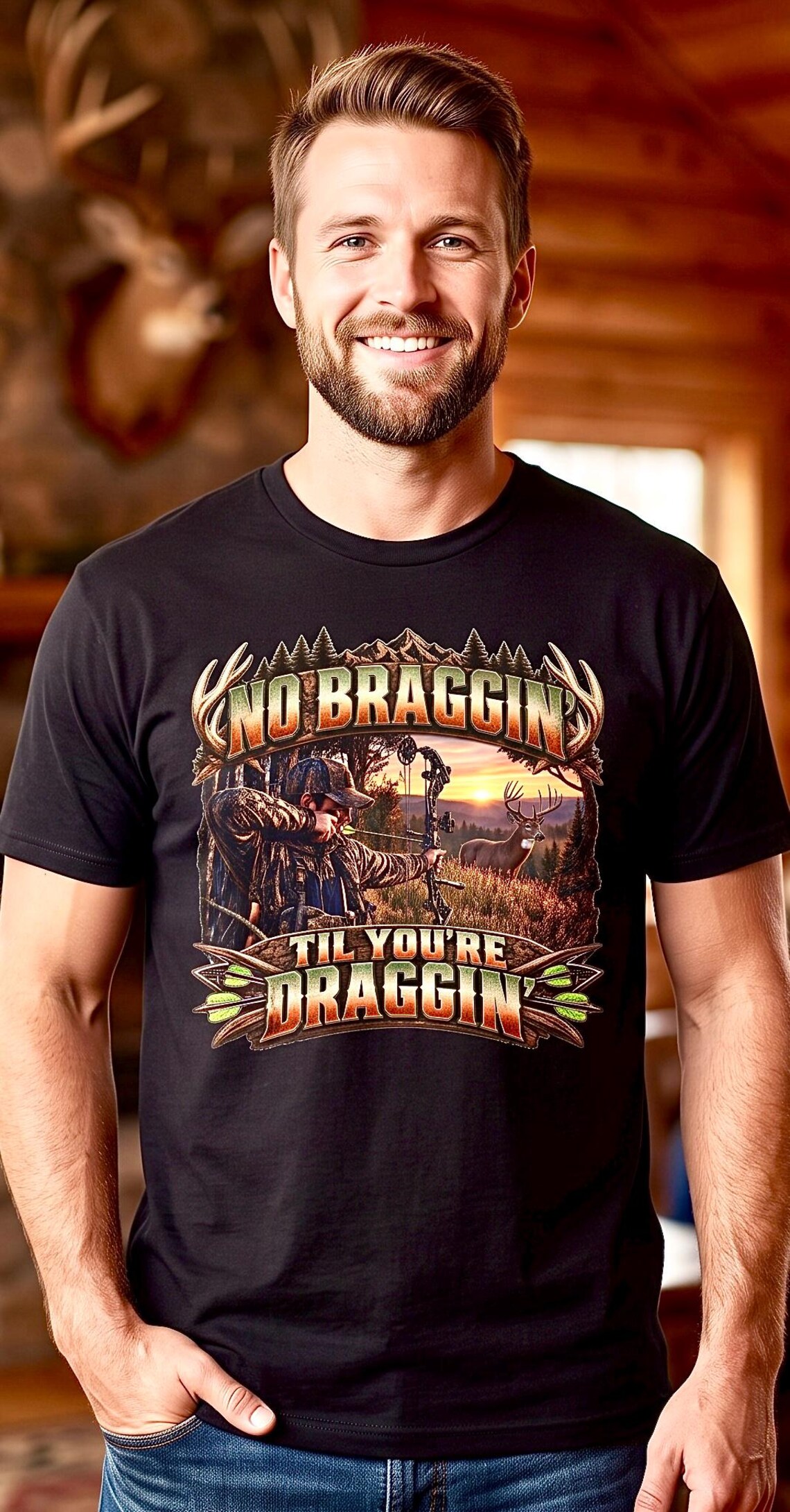 No Braggin Til Youre Draggin Shirt product photo