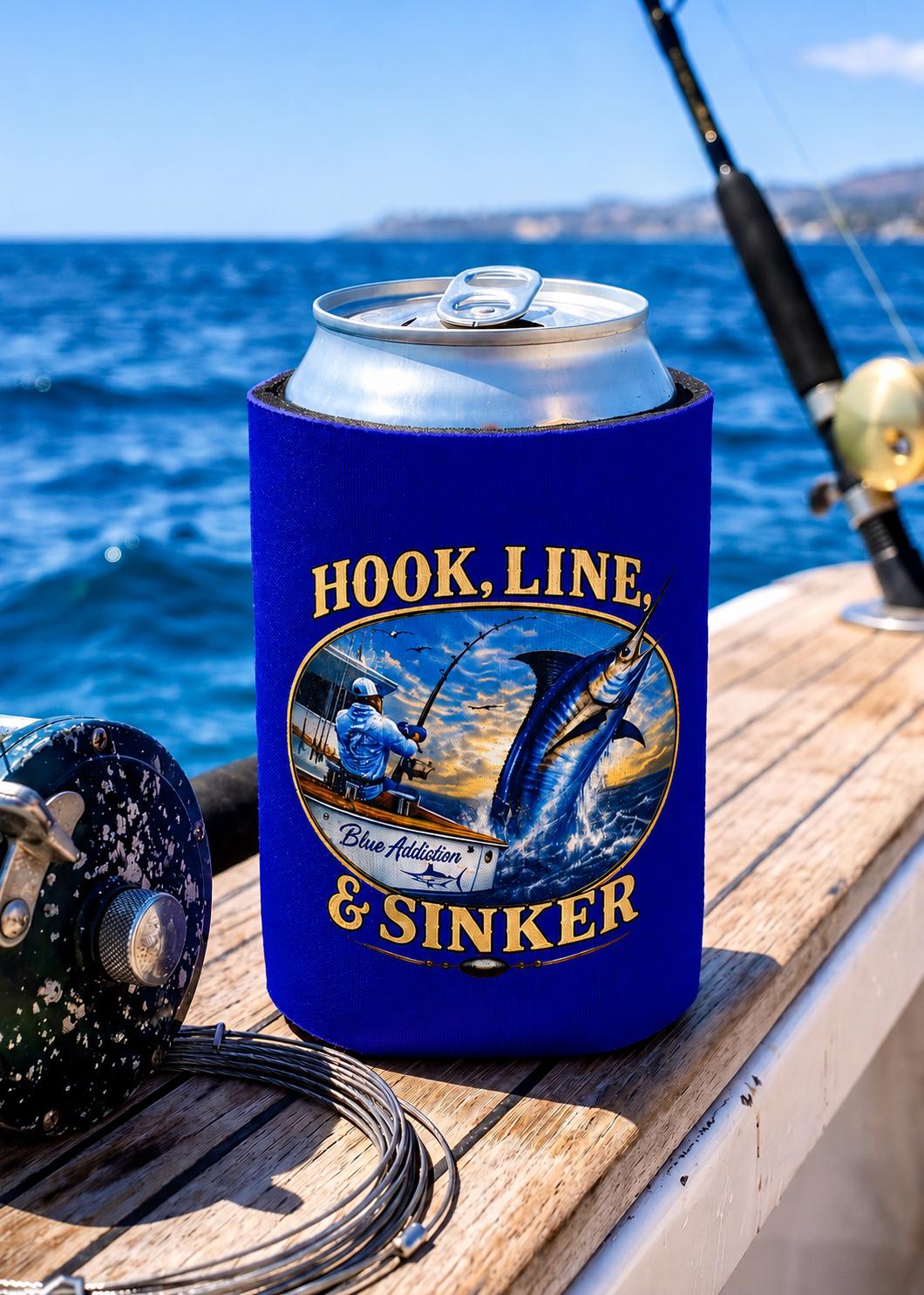 Fishing koozie, Marlin Deep Sea Fishing Koozie product photo
