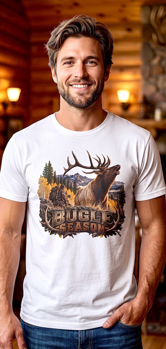 Bugle Season Elk Hunter Shirt Rocky Mountain bull elk product photo