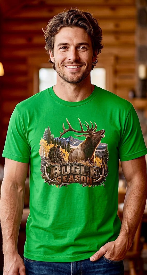 Bugle Season Elk Hunter Shirt Rocky Mountain bull elk additional view 10