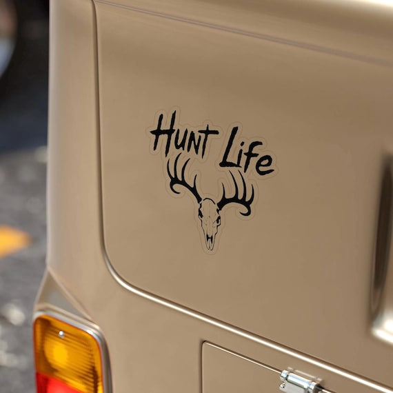 Hunt Life Vinyl Sticker, Die-Cut Outdoor Decal, Adventure Gear Decor product photo