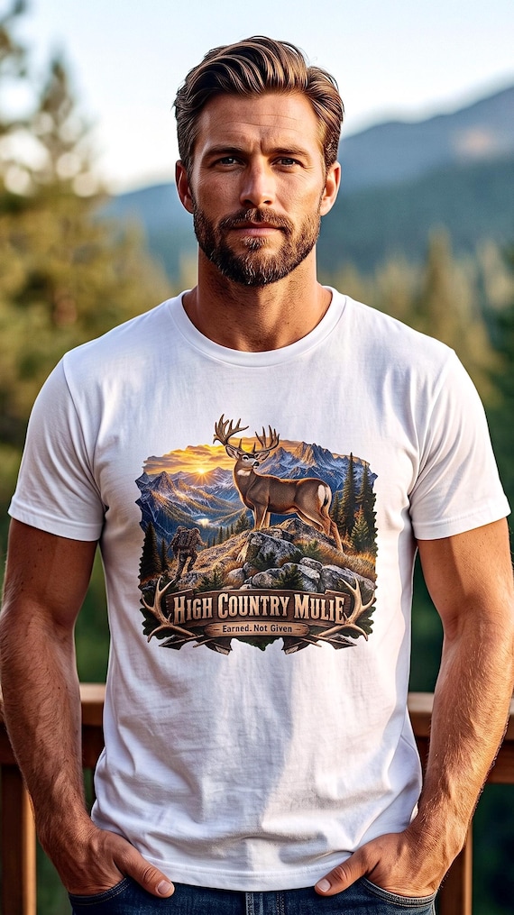 High Country Mulie Tee mule deer hunter backcountry additional view 4