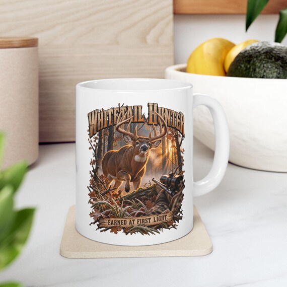 Whitetail Deer Hunter Earned At First Light Mug additional view 3