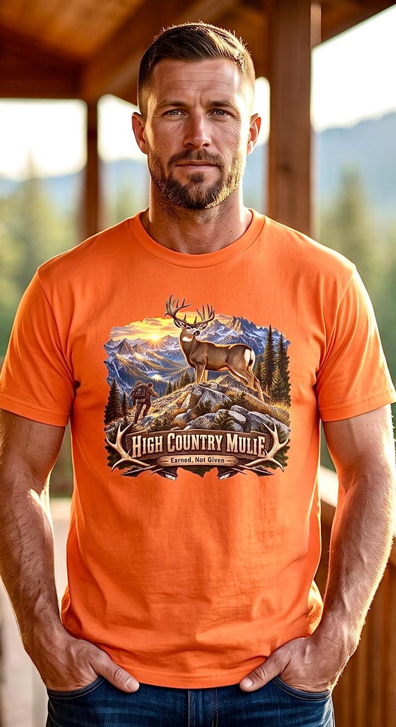 High Country Mulie Tee mule deer hunter backcountry additional view 7