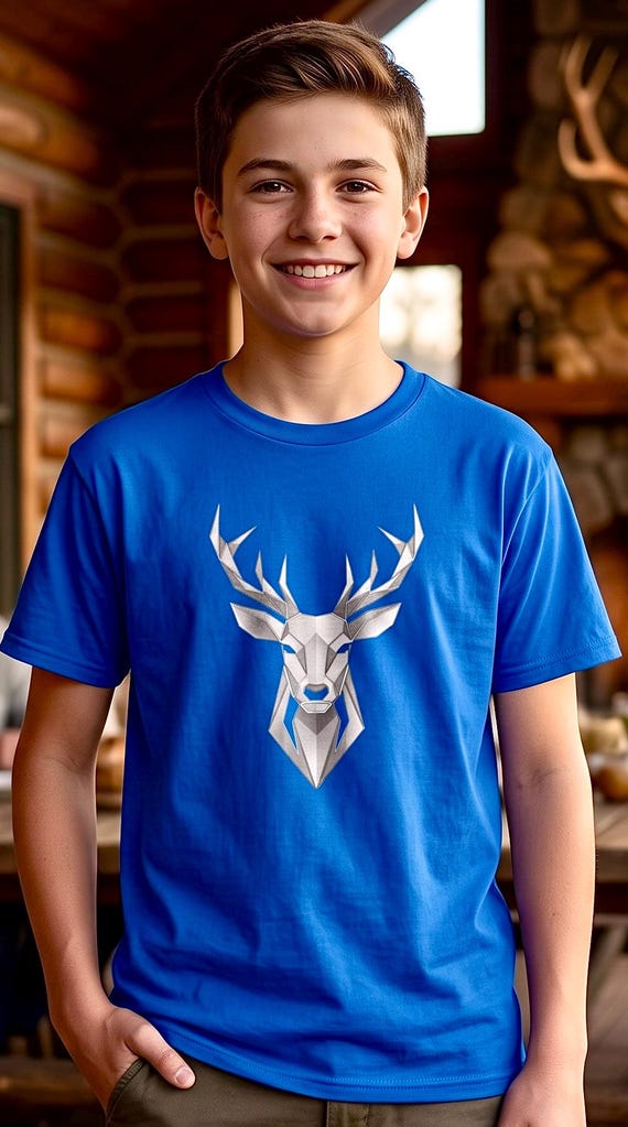 Whitetail Deer Youth Shirt additional view 4