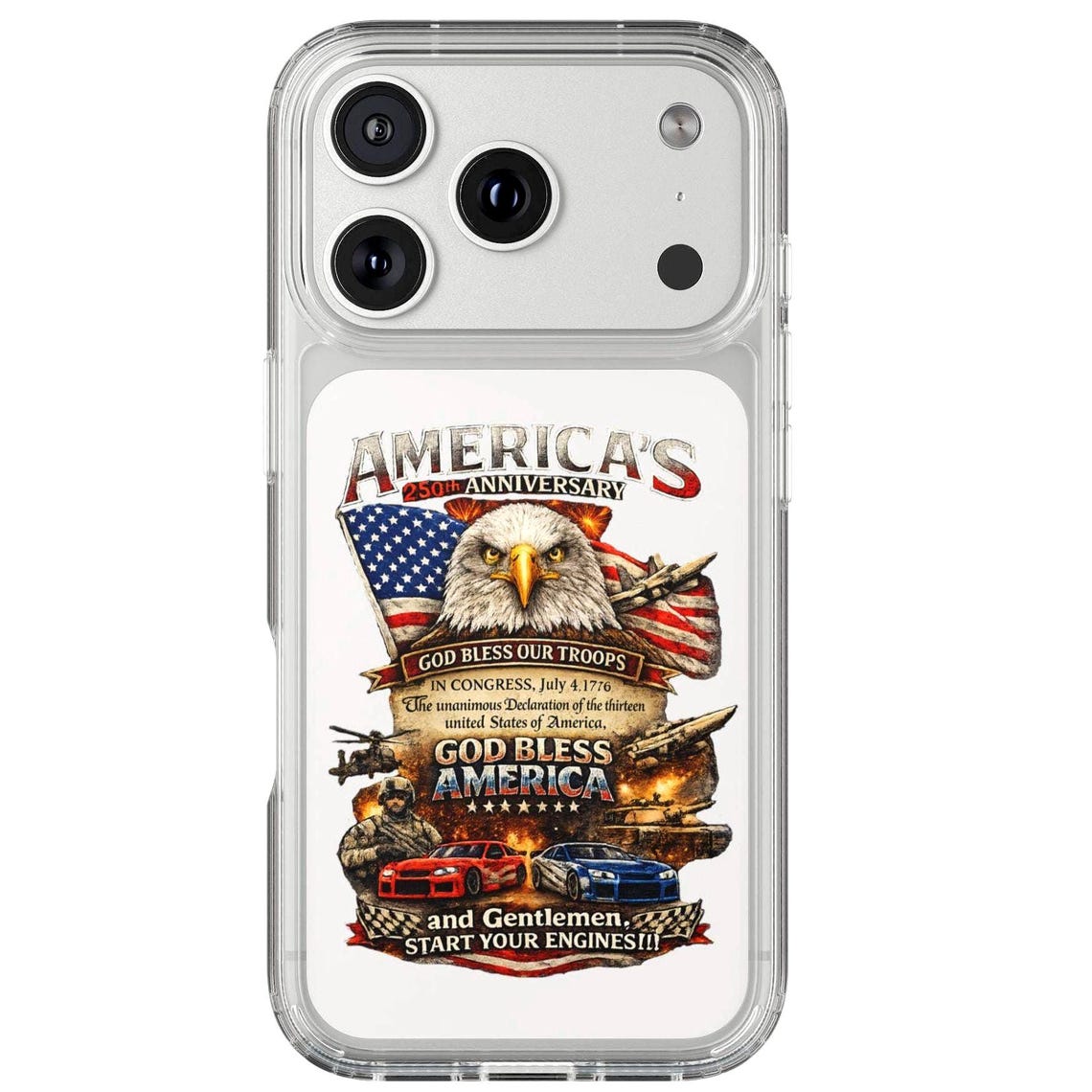 America 250th Anniversary Eagle iPhone Case product photo